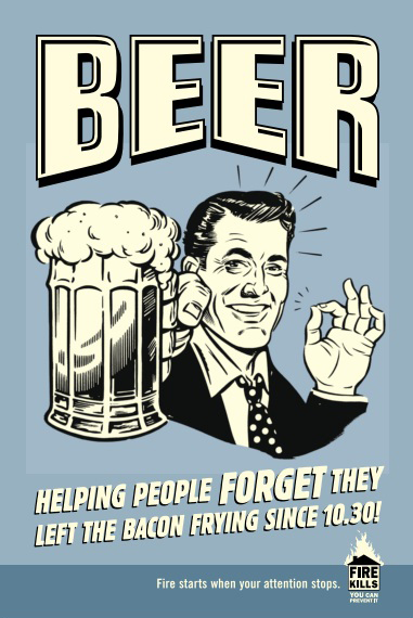 Beer and fire safety student beer